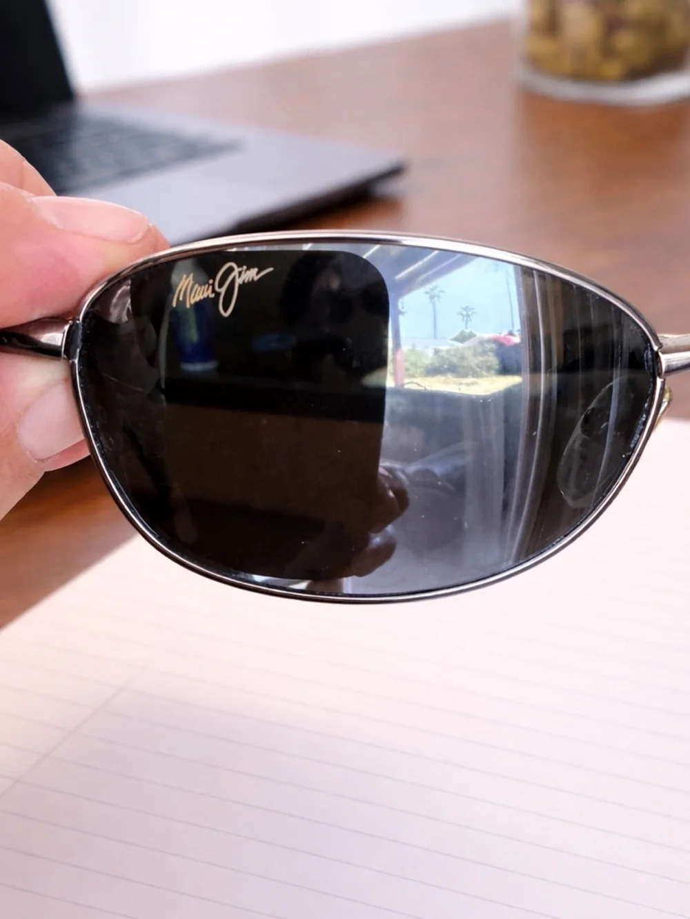 Maui Jim Hulu MJ-551-02 Titanium Sunglasses – Polarized | Made in Japan